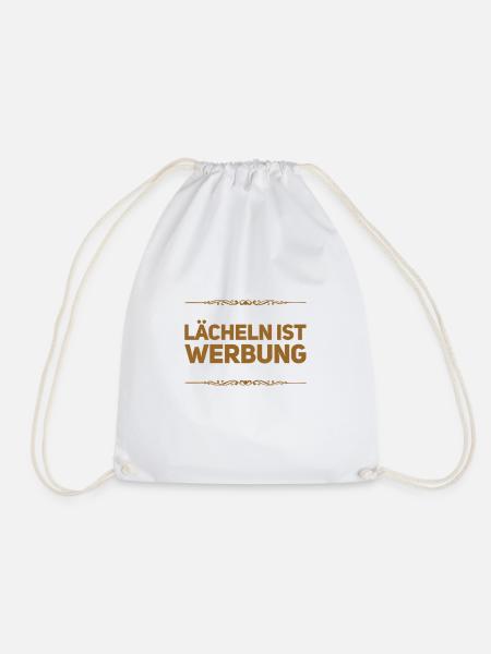 lächeln ist super - Turnbeutel - Weiß