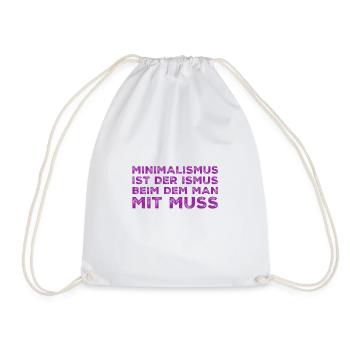 Minimalismus - Turnbeutel - Weiß - Vorne