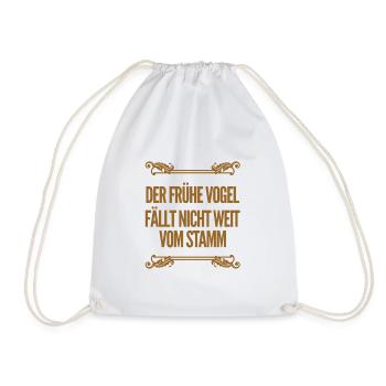 nicht weit vom Stamm - Turnbeutel - Weiß - Vorne
