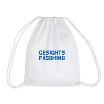 mein Gesichtsfasching - Turnbeutel - Weiß - Vorne