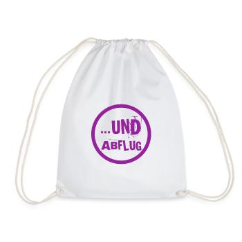 geh weg - Turnbeutel - Weiß - Vorne