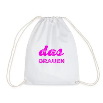 so sieht das Grauen aus - Turnbeutel - Weiß - Vorne