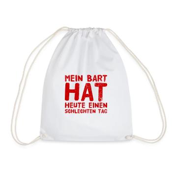 mein Bart - Turnbeutel - Weiß - Vorne