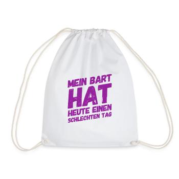 wilder Bart - Turnbeutel - Weiß - Vorne