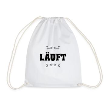 es läuft - Turnbeutel - Weiß - Vorne