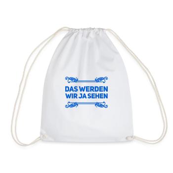 mal kucken - Turnbeutel - Weiß - Vorne