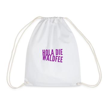 hola die Waldfee - Turnbeutel - Weiß - Vorne