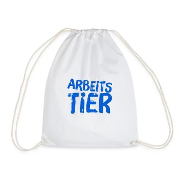 arbeiten geht immer - Turnbeutel - Weiß - Vorne