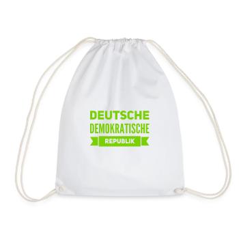 ich lebe im Osten - Turnbeutel - Weiß - Vorne