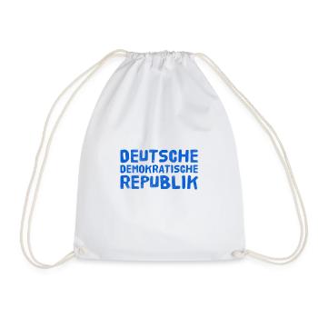 ich komme aus der DDR - Turnbeutel - Weiß - Vorne