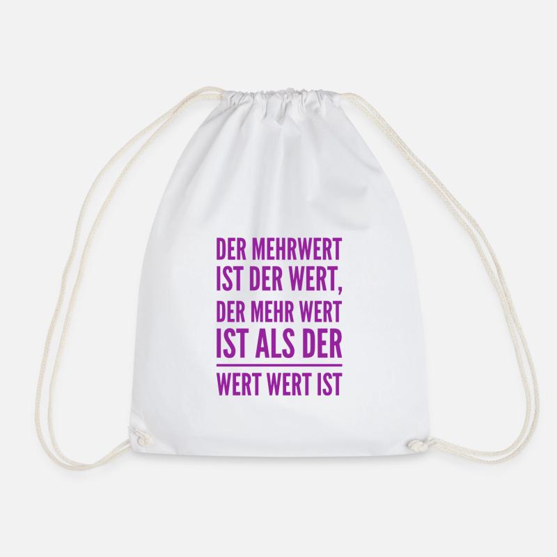 wertvoller Wert - Turnbeutel - Weiß