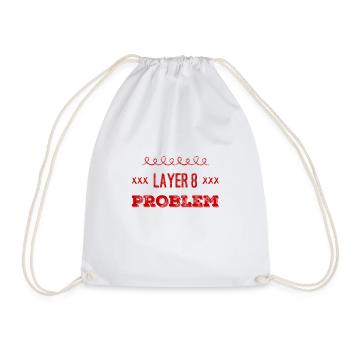 Layer 8 again - Drawstring Bag - white - Front