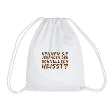 Frau Schnellsch - Turnbeutel - Weiß - Vorne