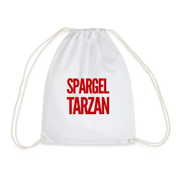 ich bin ein Spargeltarzan - Turnbeutel - Weiß - Vorne