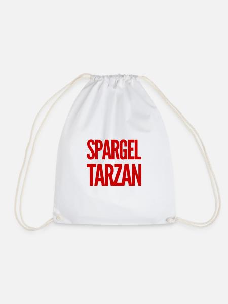 ich bin ein Spargeltarzan - Turnbeutel - Weiß
