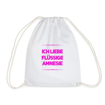 Amnesie ist wunderbar - Turnbeutel - Weiß - Vorne