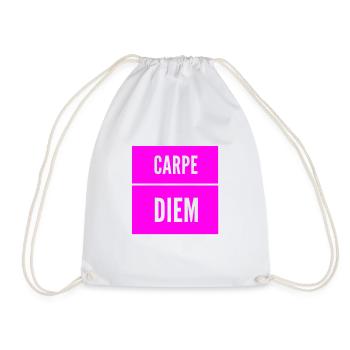 the day is wonderful - Drawstring Bag - white - Front