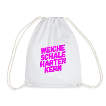 weiche Schale - Turnbeutel - Weiß - Vorne
