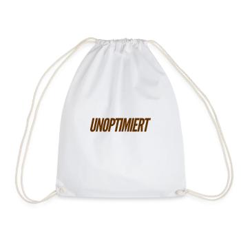 I want to optimize myself - Drawstring Bag - white - Front