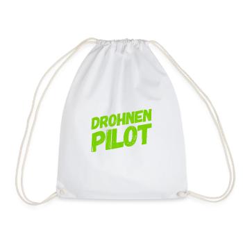 Drohnenpilot - Turnbeutel - Weiß - Vorne