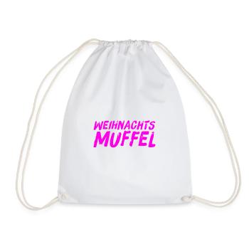 so sieht ein Weihnachtsmuffel aus - Turnbeutel - Weiß - Vorne