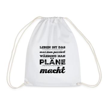 That's life - Drawstring Bag - white - Front