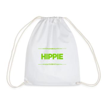 I'm a hippie - Drawstring Bag - white - Front