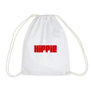 I like hippies - Drawstring Bag - white - Front
