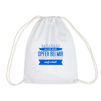 chez moi au travail - Sac de sport léger - blanc - Devant