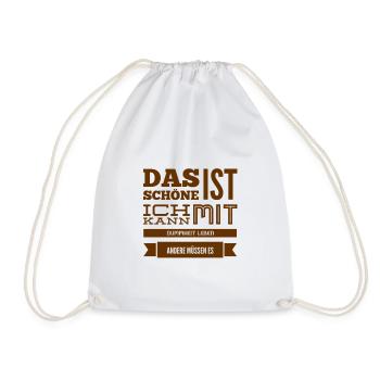 Je peux vivre avec - Sac de sport léger - blanc - Devant