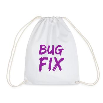 Bugfix - Drawstring Bag - white - Front