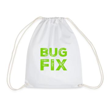 Troubleshooting - Drawstring Bag - white - Front