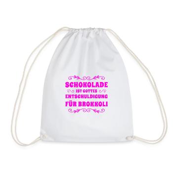 J’aime le chocolat - Sac de sport léger - blanc - Devant