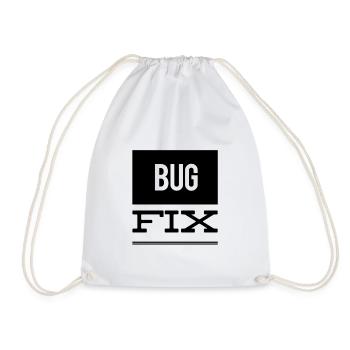 Troubleshooting is always possible - Drawstring Bag - white - Front