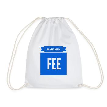this is what a fairy tale looks like - Drawstring Bag - white - Front