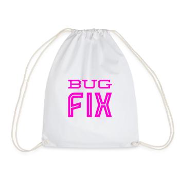 Bugfix ist spitze - Turnbeutel - Weiß - Vorne