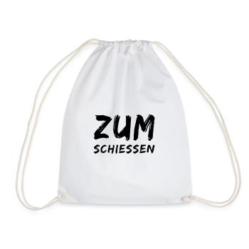 hilarious - Drawstring Bag - white - Front