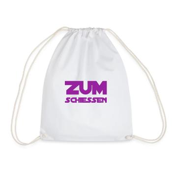 How funny - Drawstring Bag - white - Front