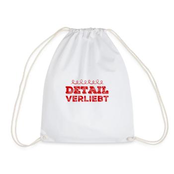 Details are great - Drawstring Bag - white - Front