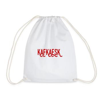 Kafkaesque - Drawstring Bag - white - Front