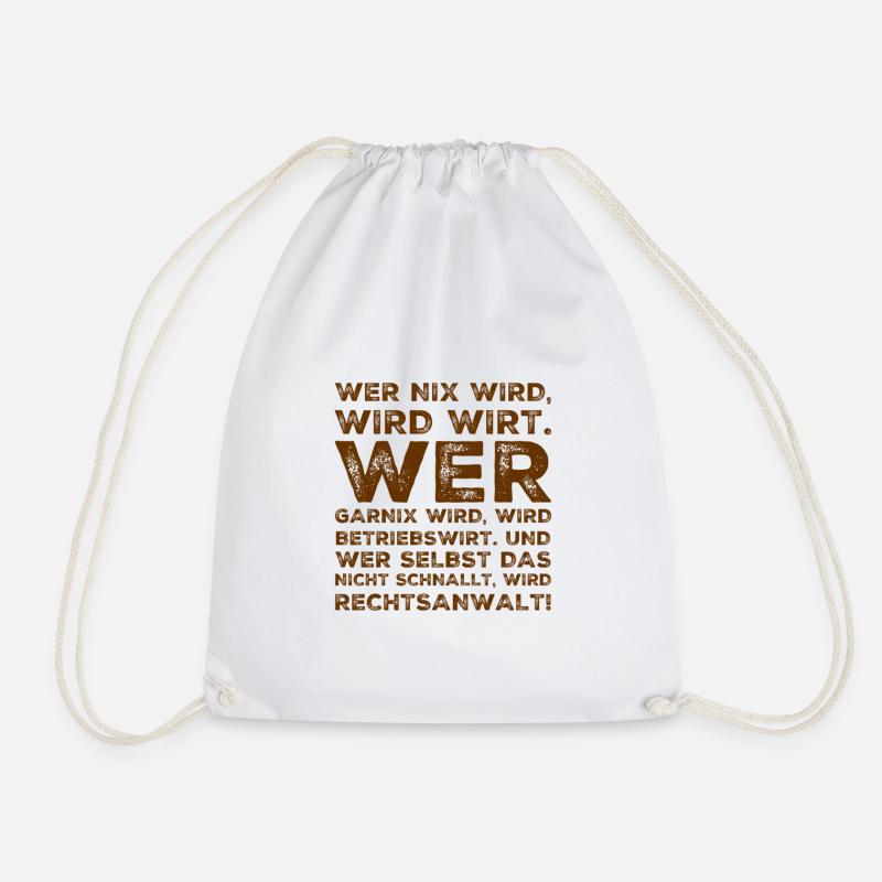Who Becomes a Garnix - Drawstring Bag - white