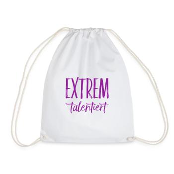 ich bin ein extremes Talent - Turnbeutel - Weiß - Vorne