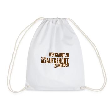 Unfolding is always possible - Drawstring Bag - white - Front