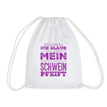 vergiss es - Turnbeutel - Weiß - Vorne