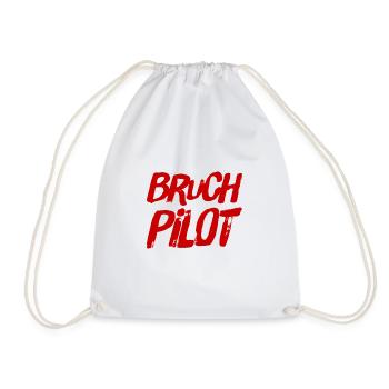 ich bin gerne ein Bruchpilot - Turnbeutel - Weiß - Vorne