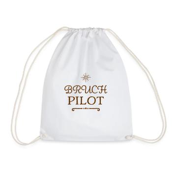 I love fraction pilots - Drawstring Bag - white - Front