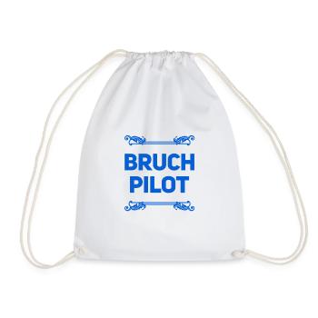 Voici un pilote de fraction - Sac de sport léger - blanc - Devant