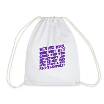 Are you a business economist? - Drawstring Bag - white - Front