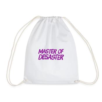 I love disaster - Drawstring Bag - white - Front