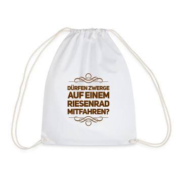 fahren die mit? - Turnbeutel - Weiß - Vorne